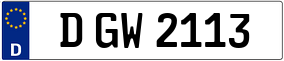 Trailer License Plate